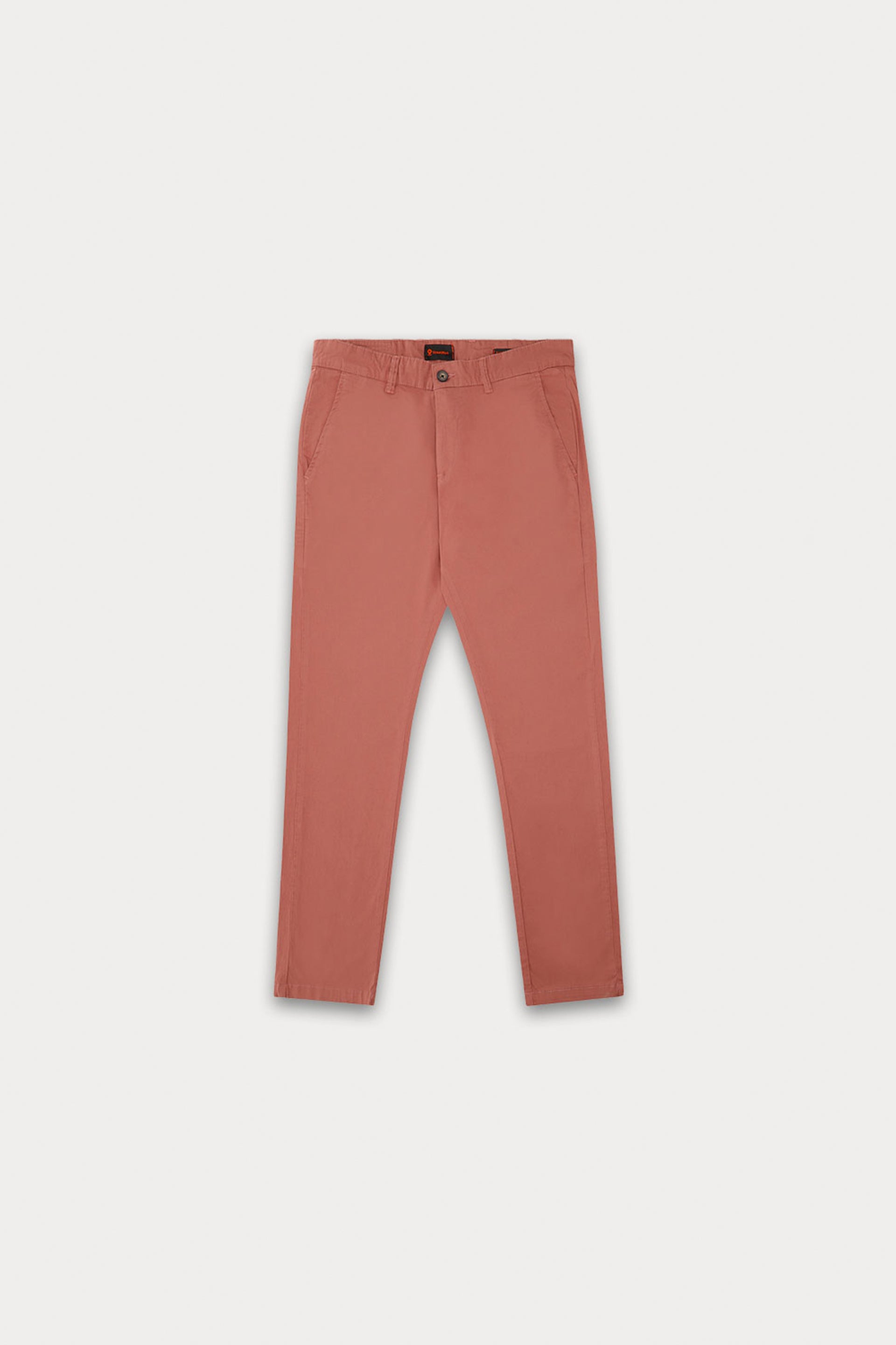 Russet Brown  Basic Cotton Trouser