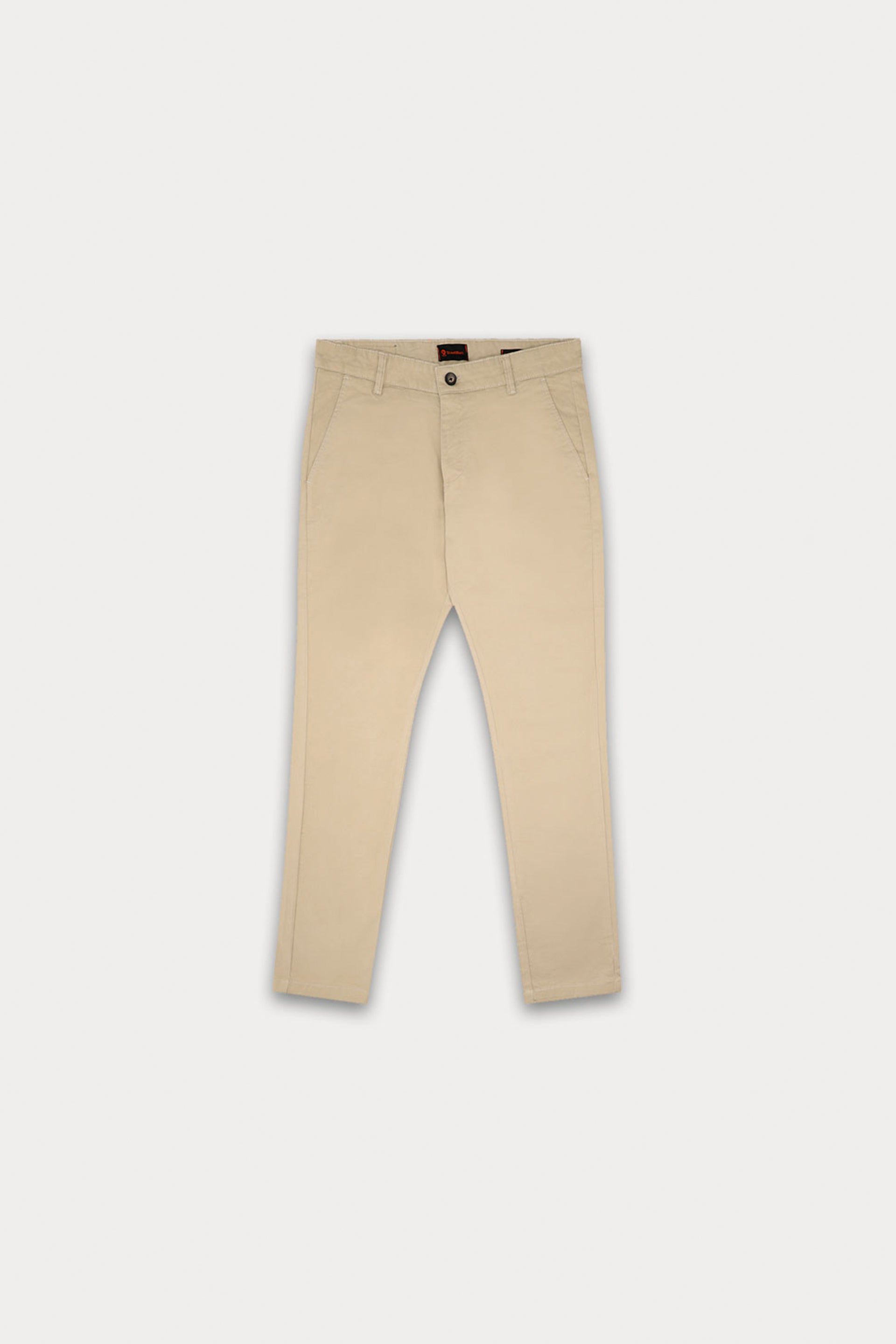 Sand Brown Basic Cotton Trouser