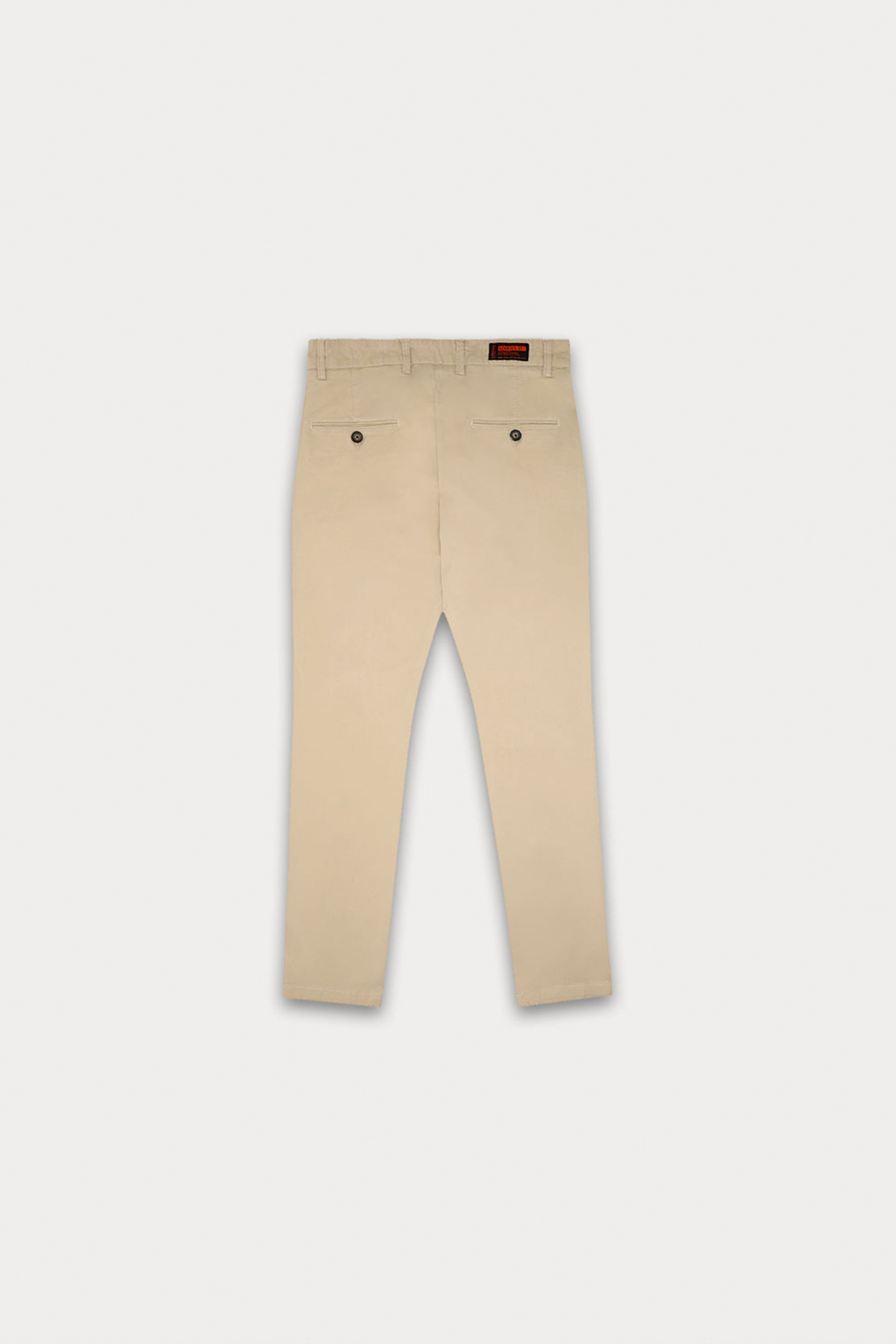 Sand Brown Basic Cotton Trouser