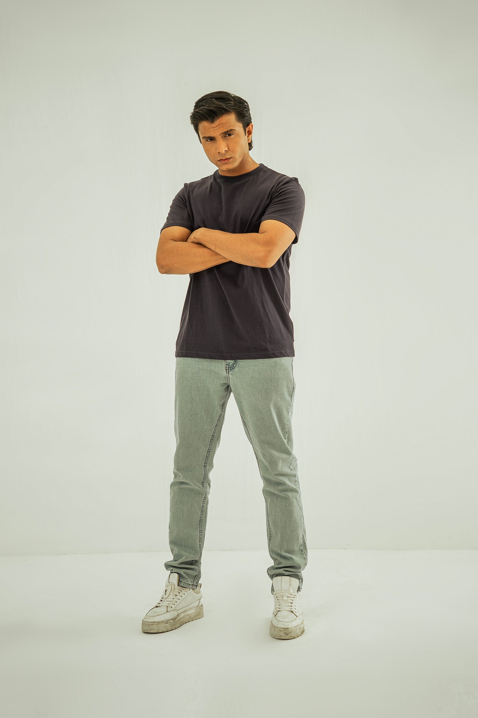 Navy Basic Regular Fit T-Shirt