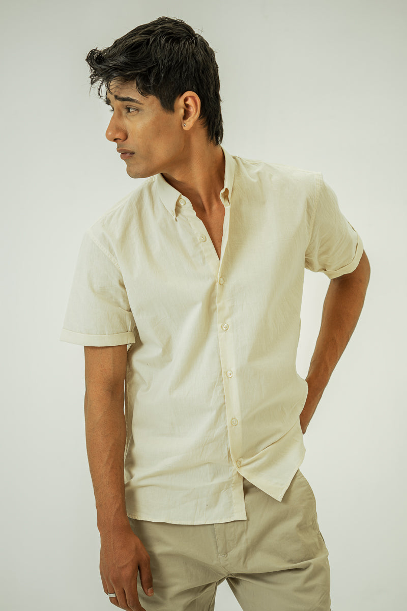 Parmesan Basic Button-Down Shirt