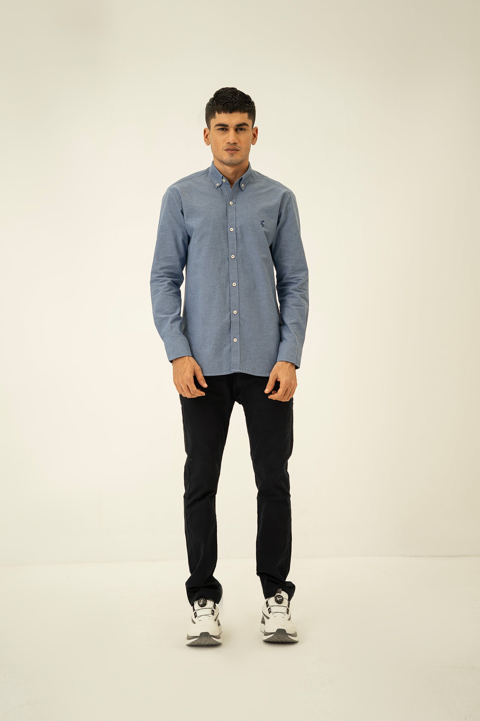 Royal Blue Oxford Button Down Shirt