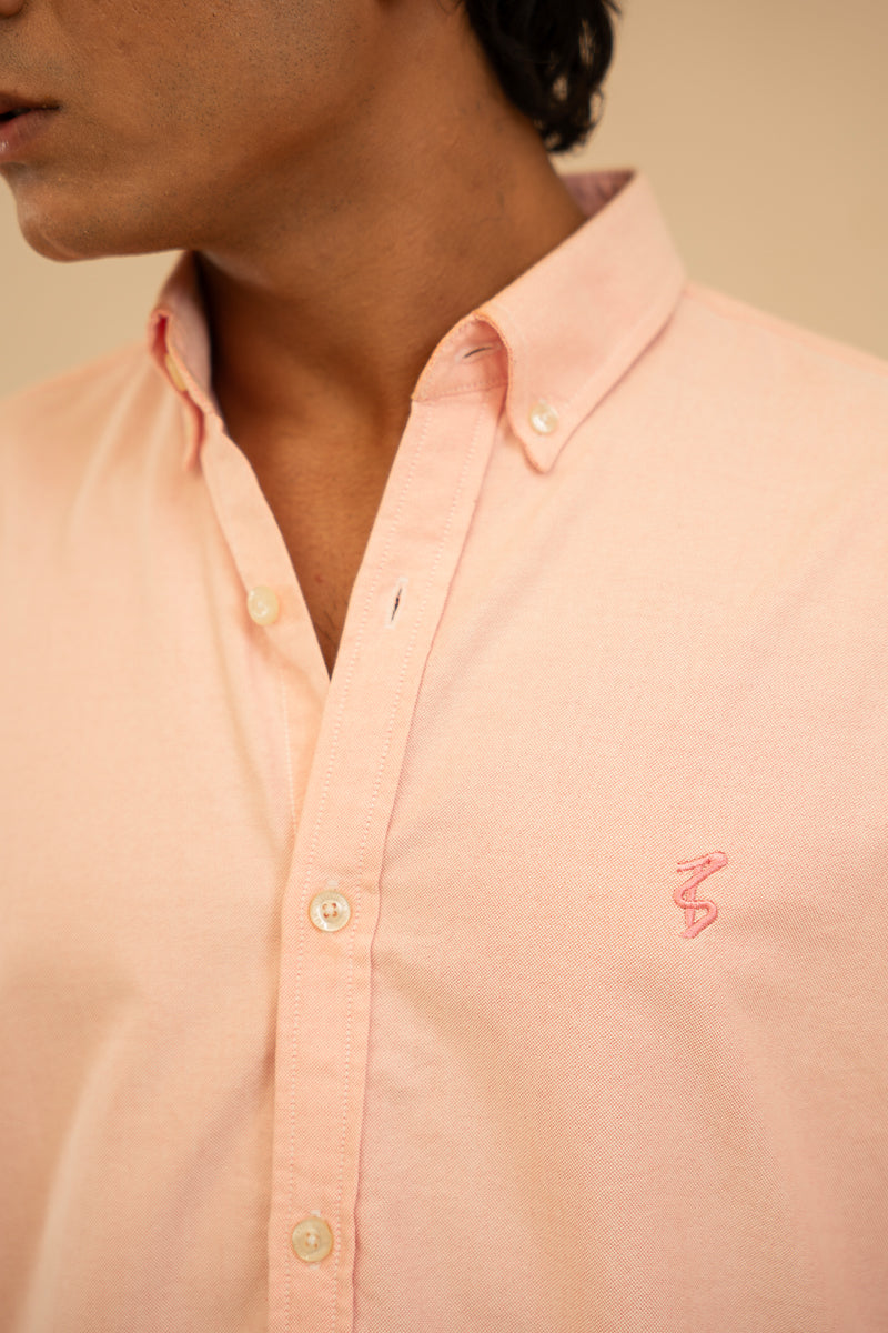 Light Pink Oxford Button Down Shirt