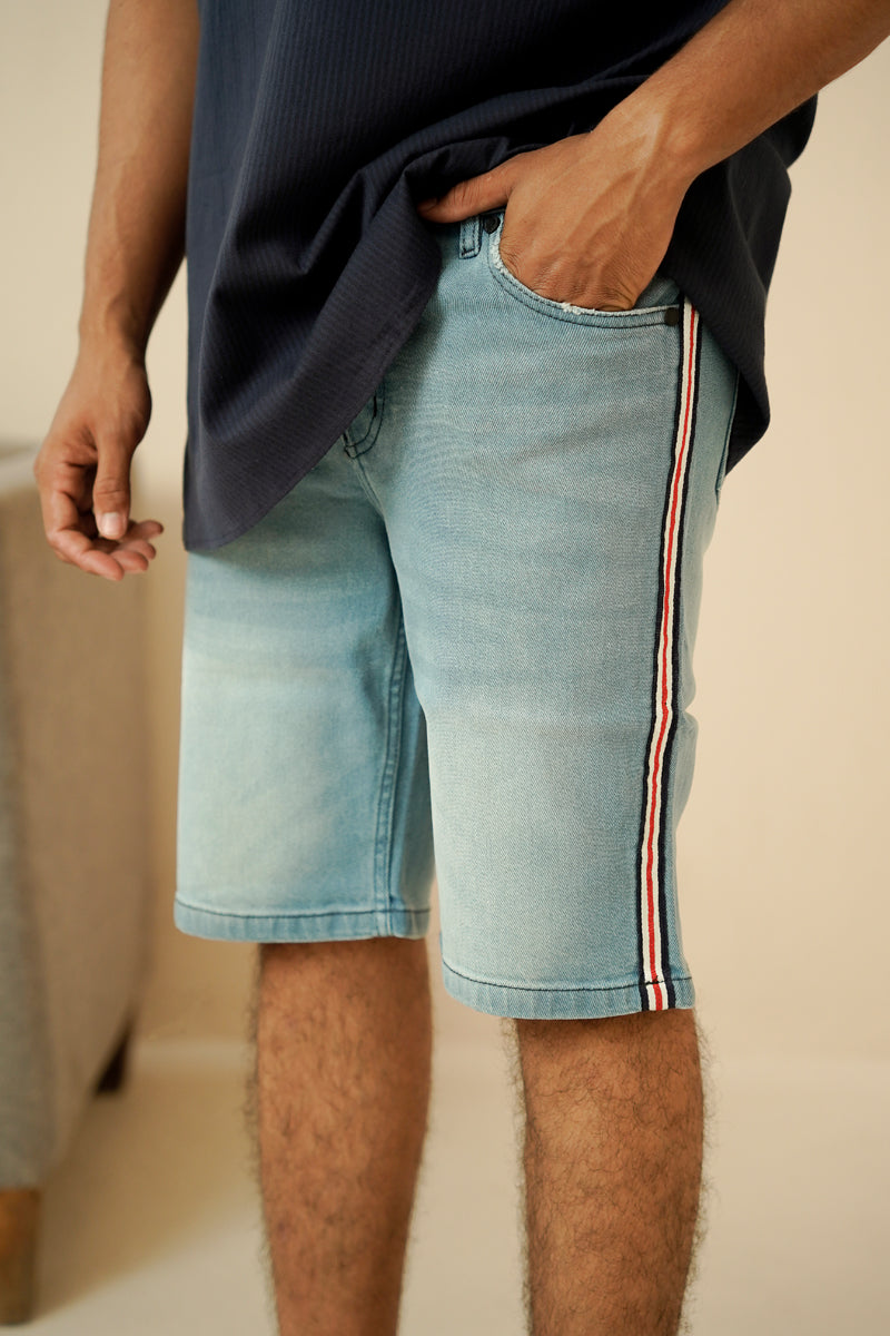 Bleach Blue Denim Short