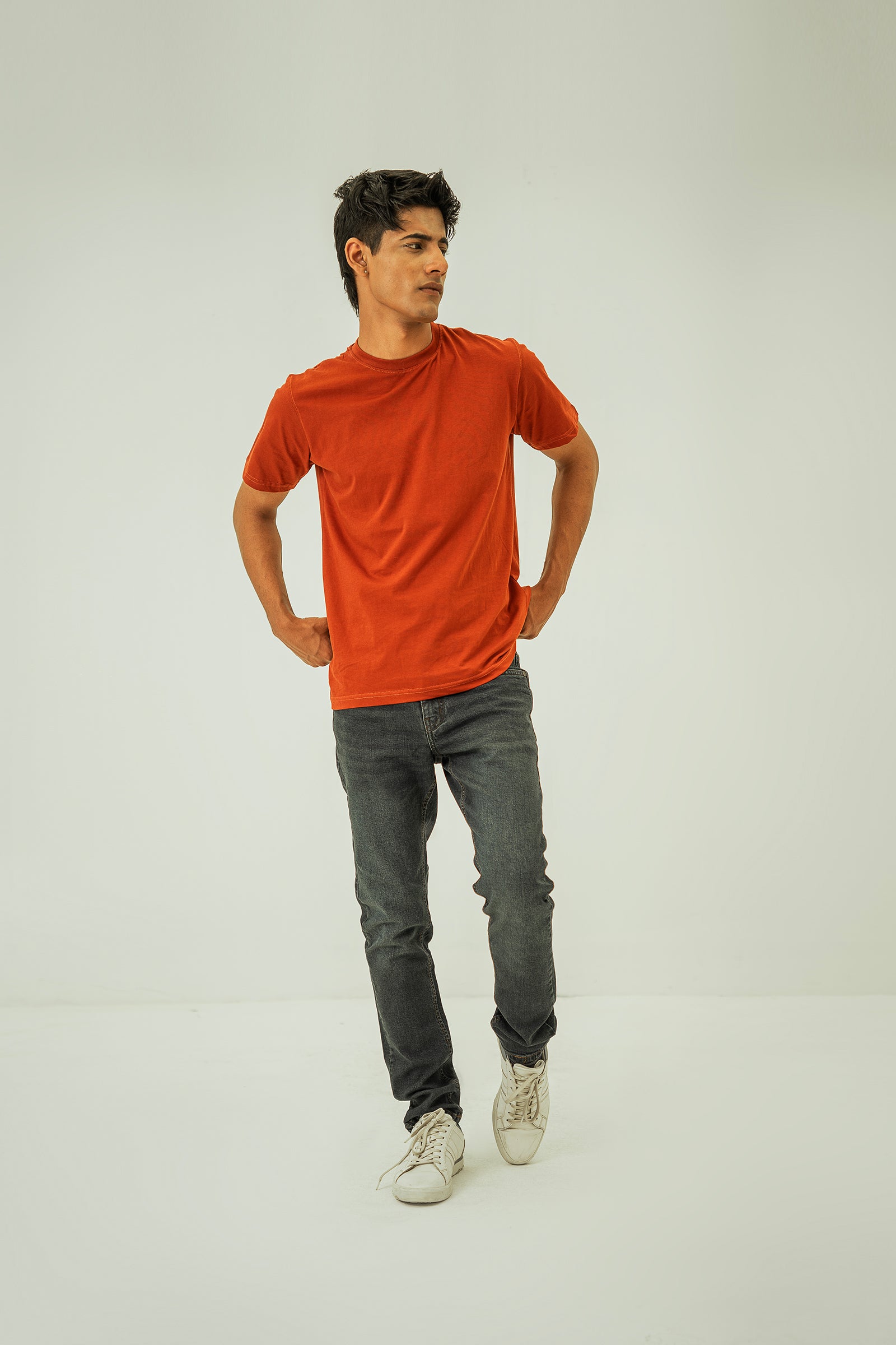 Rust Basic Regular Fit T-Shirt