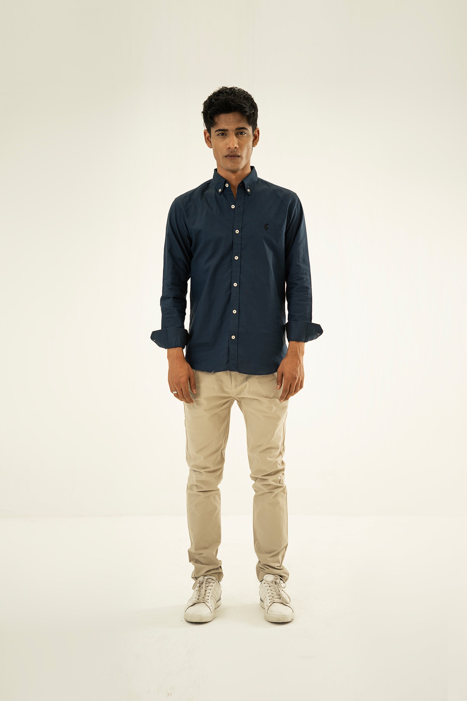 Navy Oxford Button Down Shirt