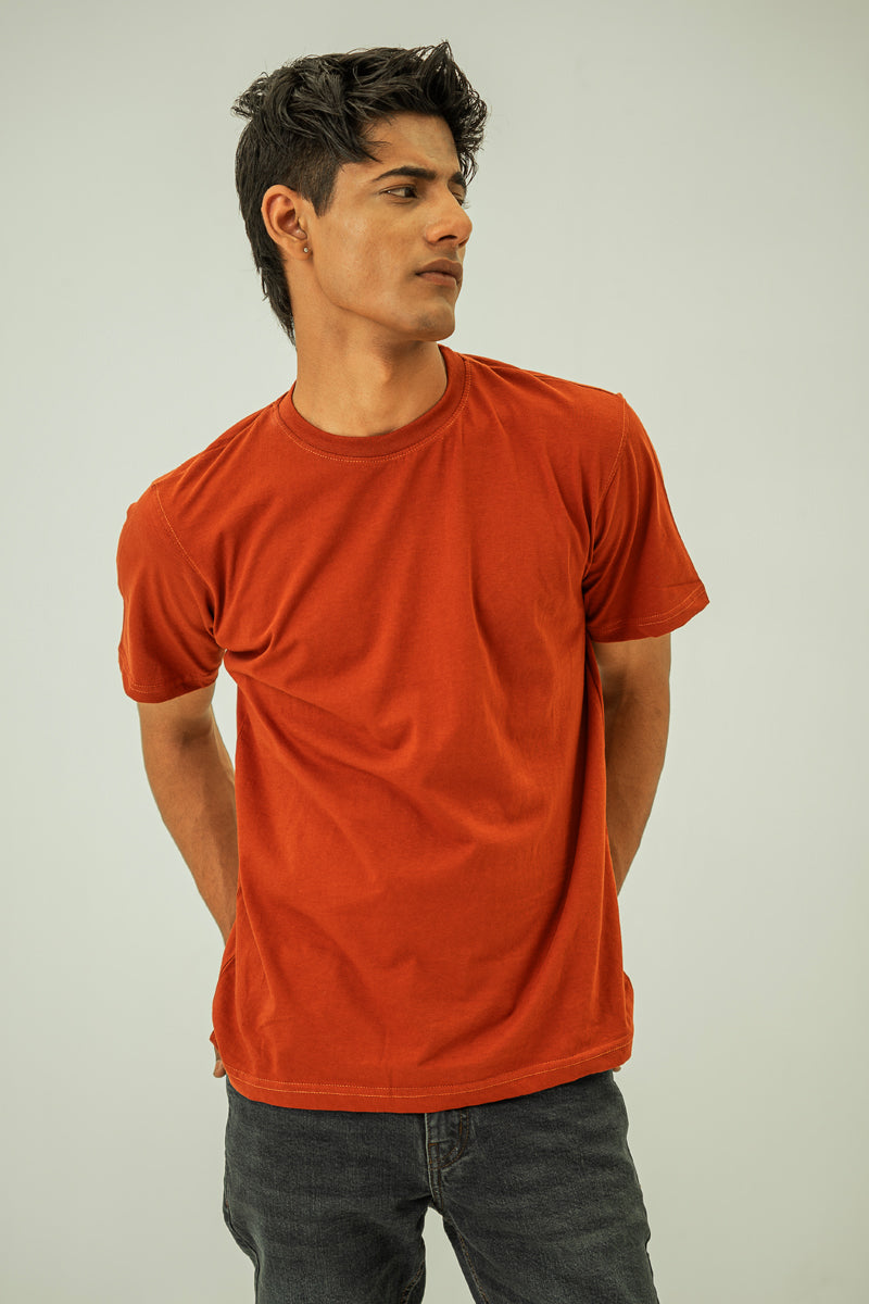 Rust Basic Regular Fit T-Shirt