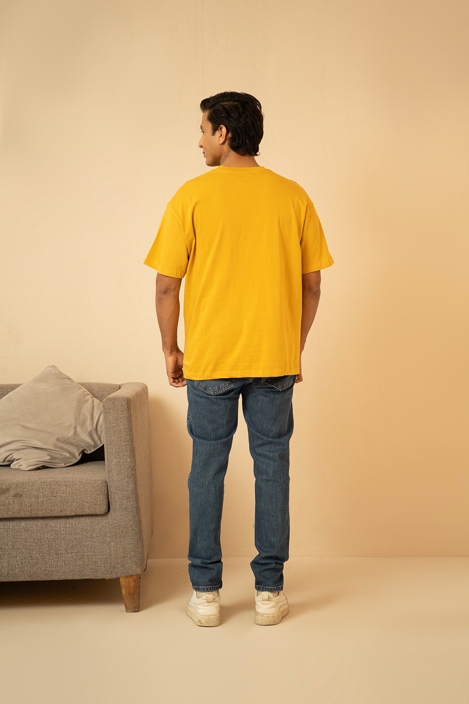 Mustard Basic Street Fit T-Shirt