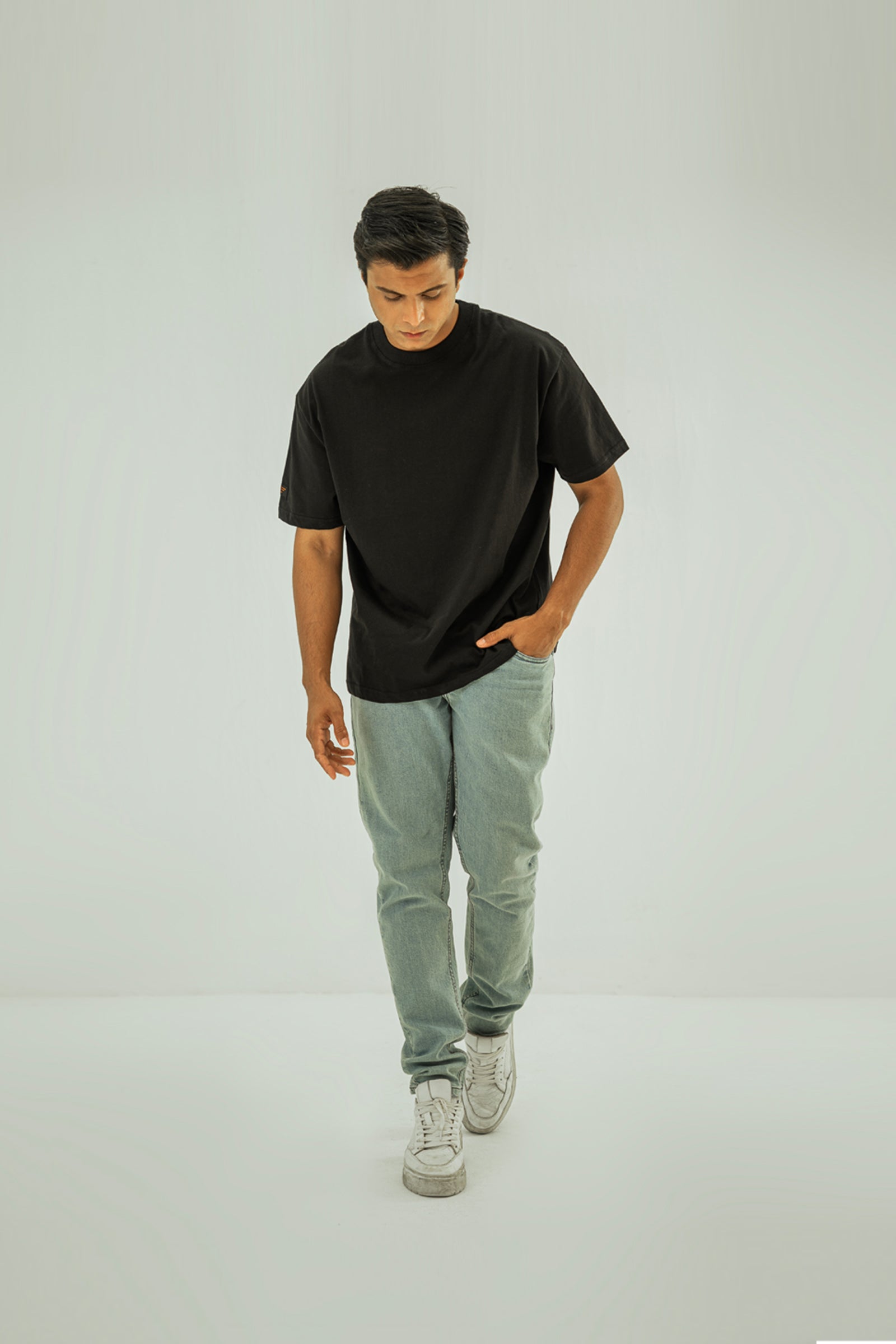 Black Basic Street Fit T-Shirt