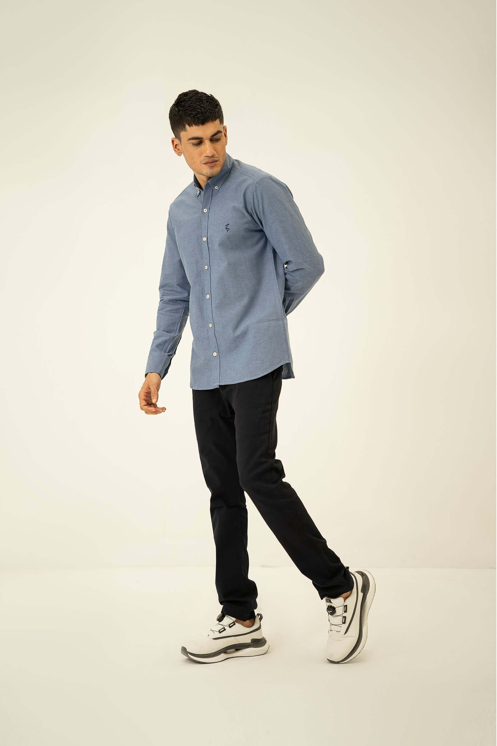 Royal Blue Oxford Button Down Shirt