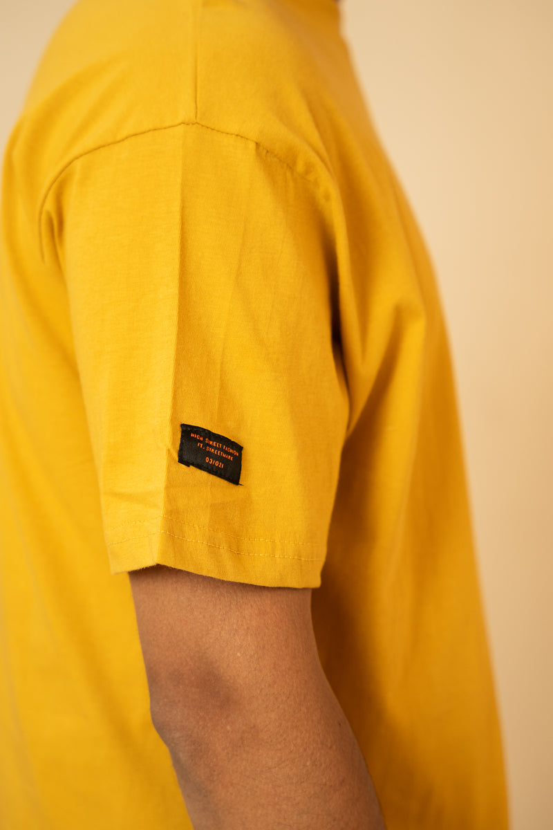 Mustard Basic Street Fit T-Shirt