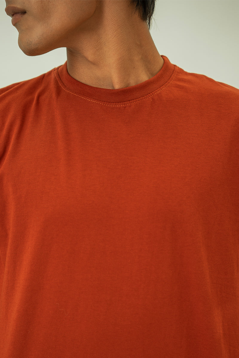 Rust Basic Regular Fit T-Shirt