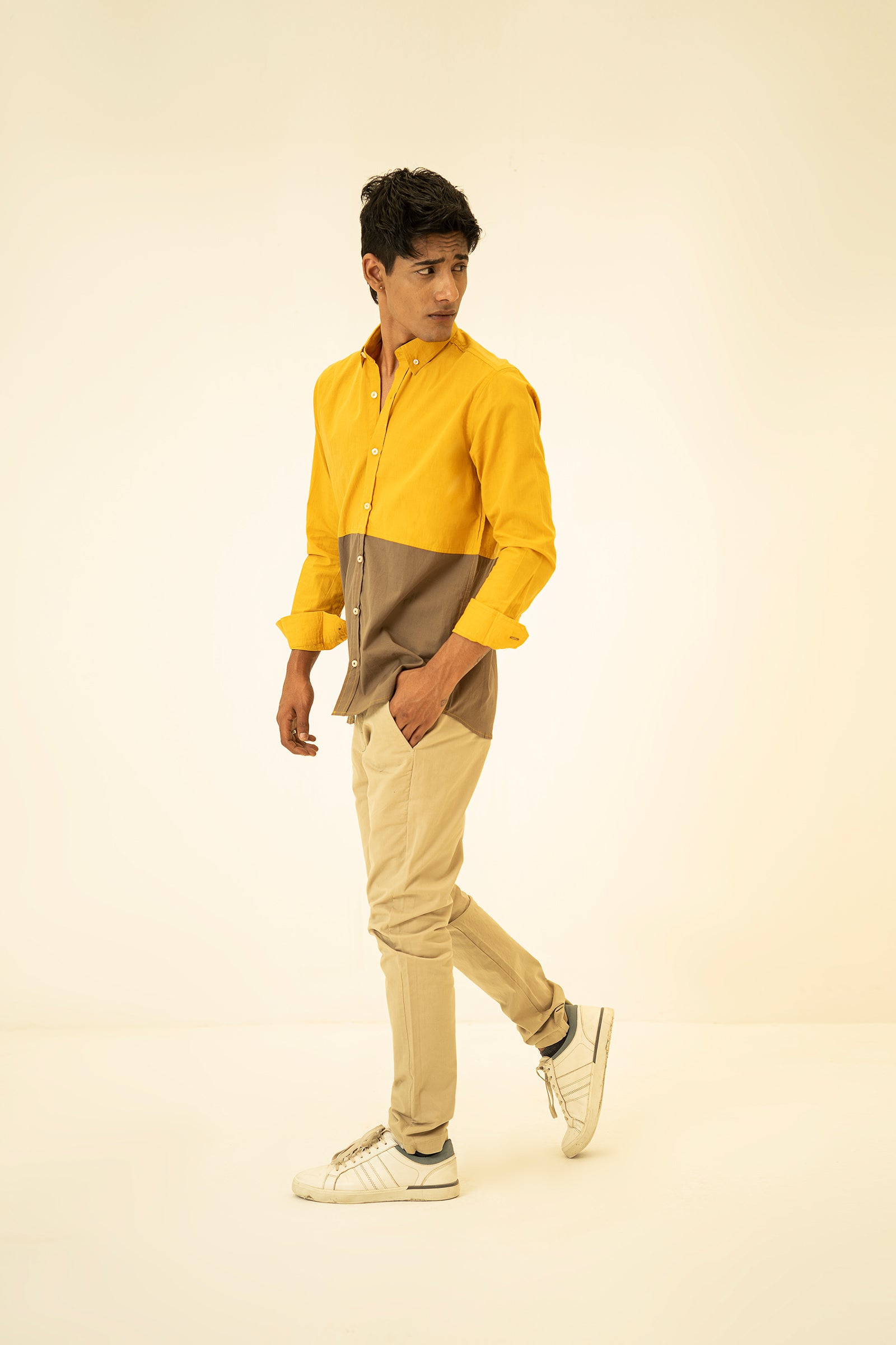 Turmeric Olive Cut N Sew Shirt