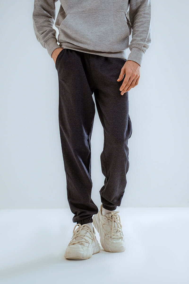 Navy Melange Basic SweatPant