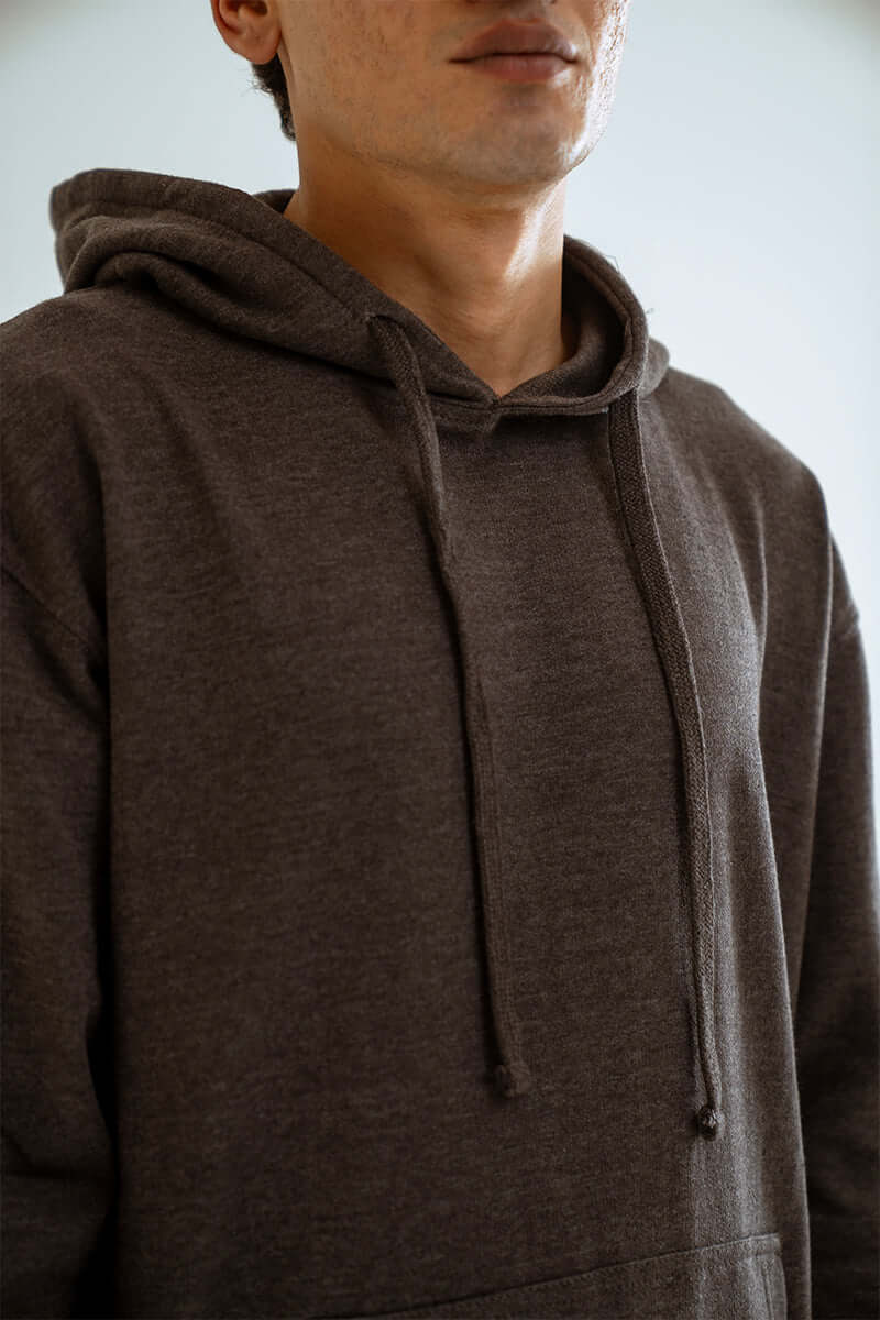 Charcoal Grey Basic Pullover Hoodie