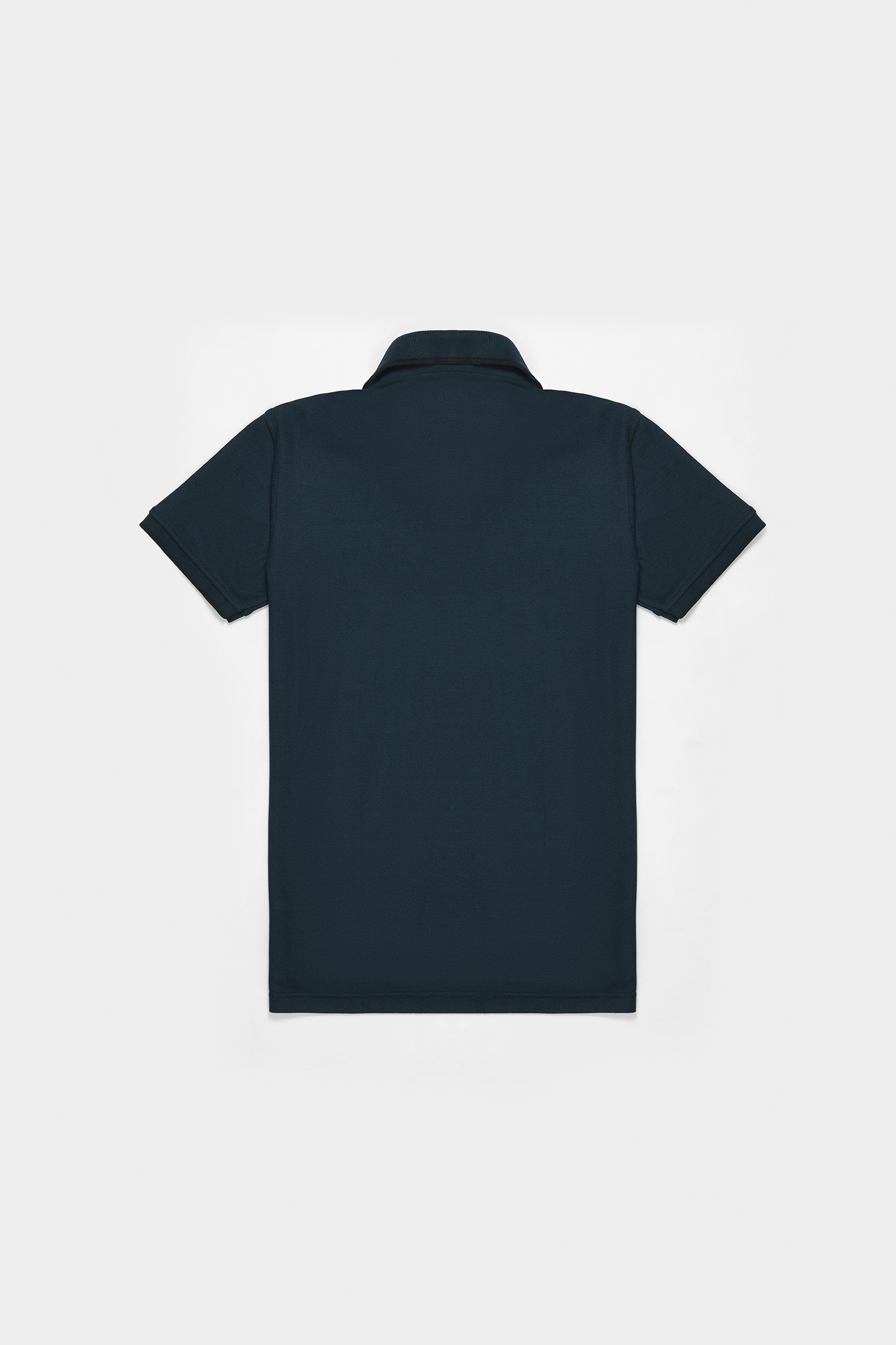 Sea Green Embroidered Polo T Shirt