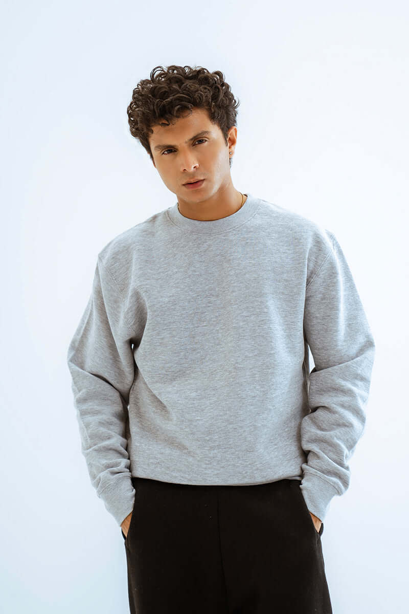 Heather Grey Basic SweatShirt