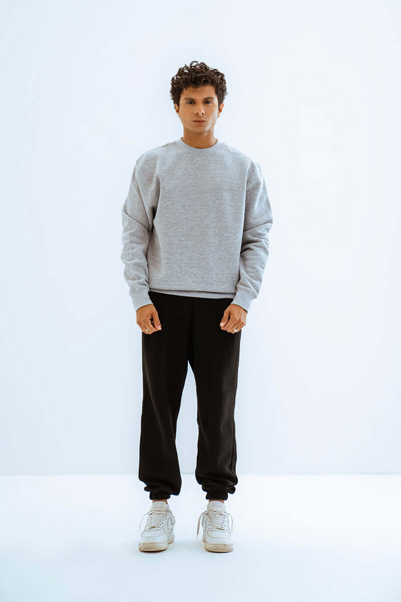 Heather Grey Basic SweatShirt