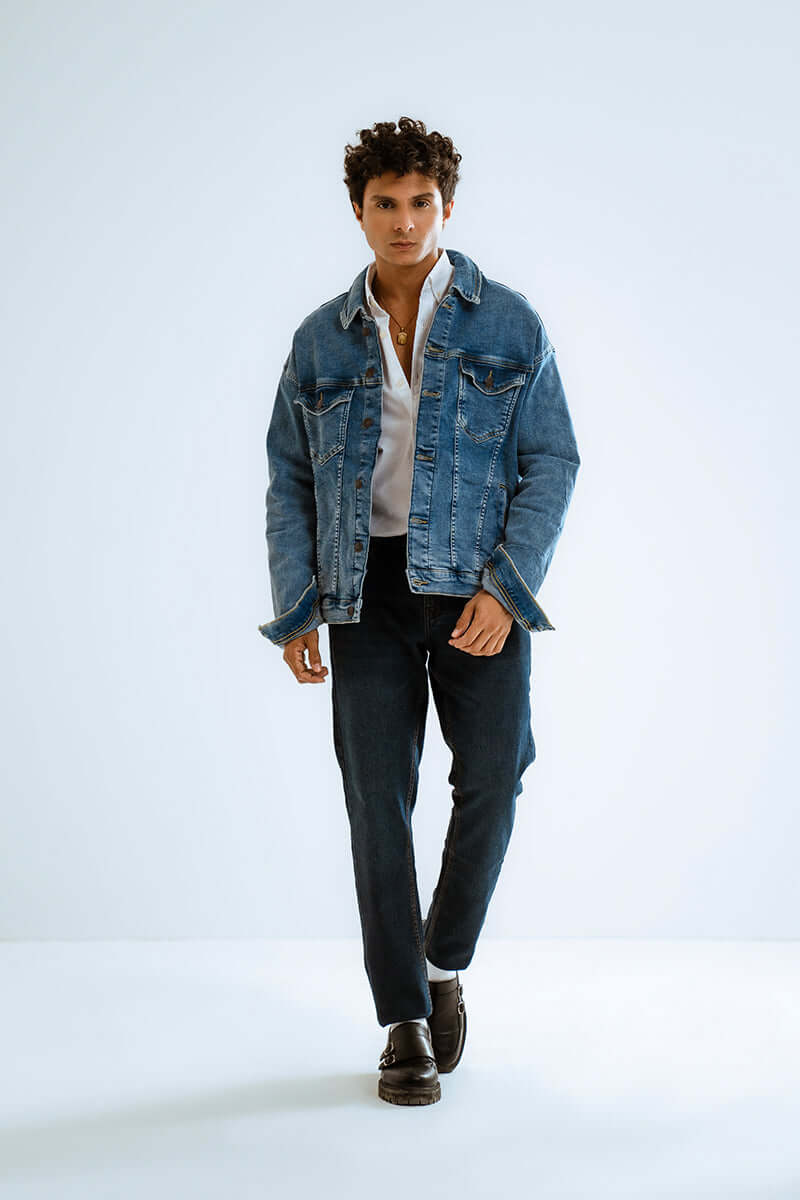 Indigo Blue Basic Denim Jacket