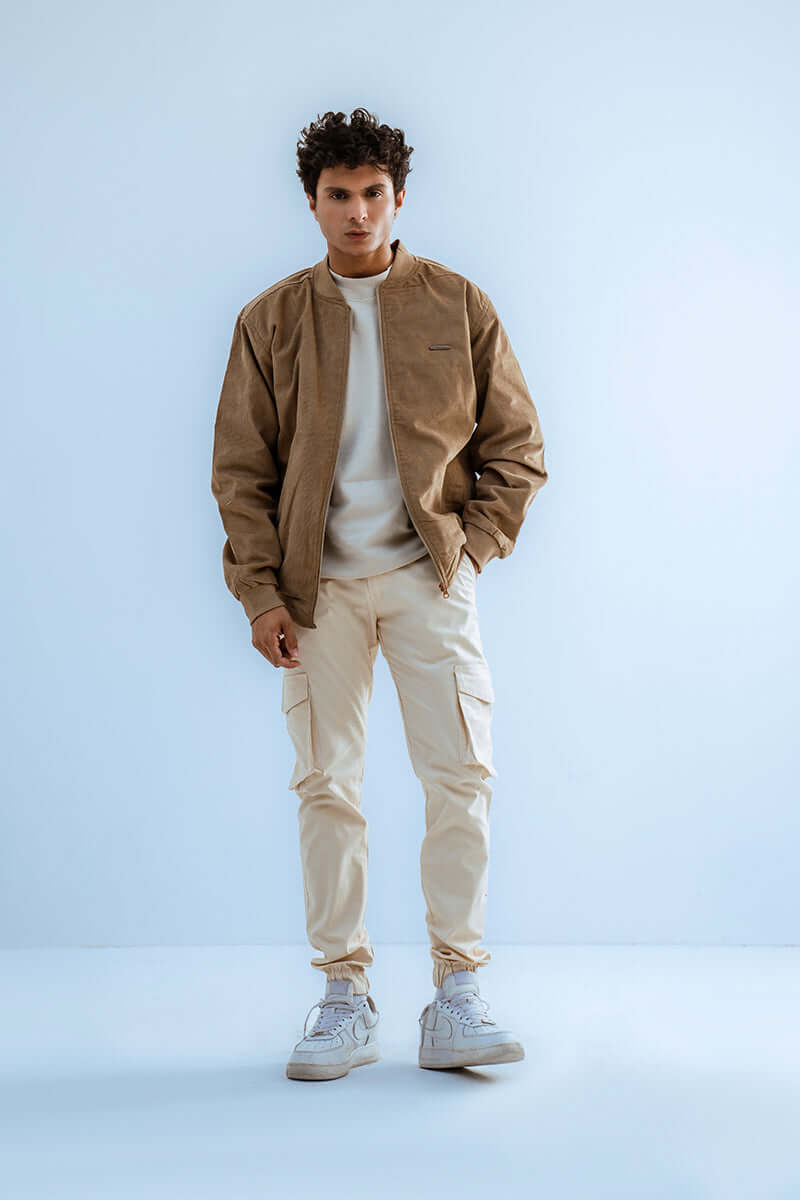 Camel Brown Corduroy Jacket