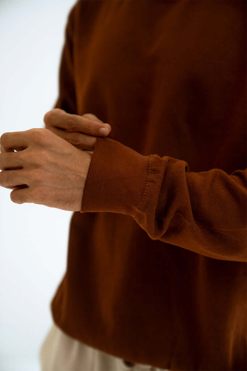 Brown Basic SweatShirt