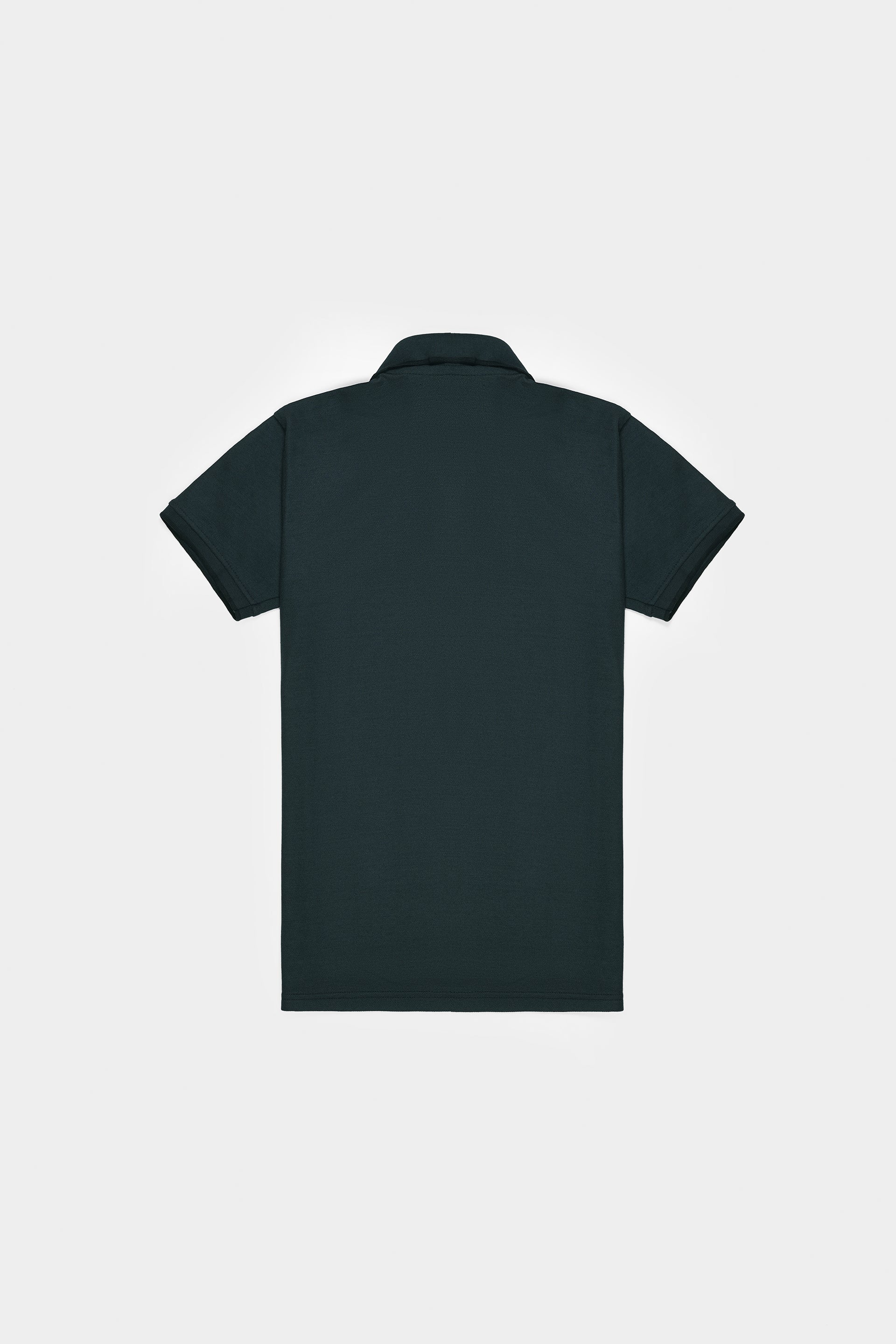 Dark Green Embroidered Polo T Shirt