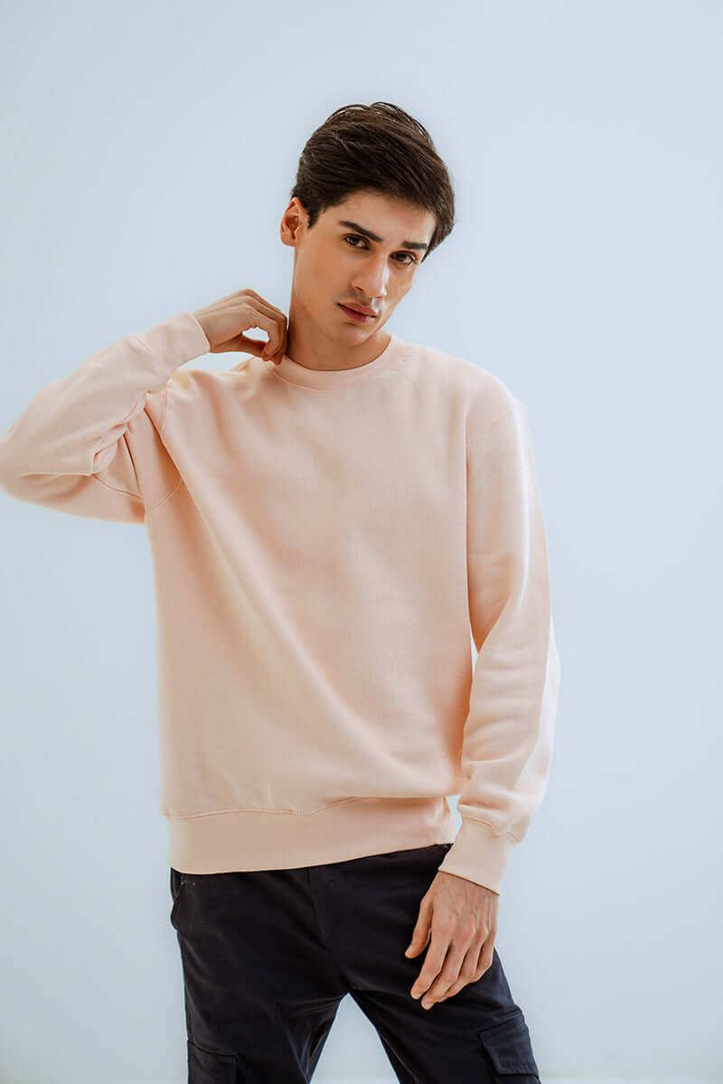 Light Pink Basic SweatShirt