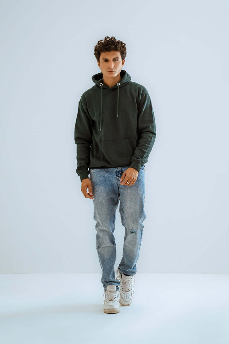 Alpine Green Basic Pullover Hoodie