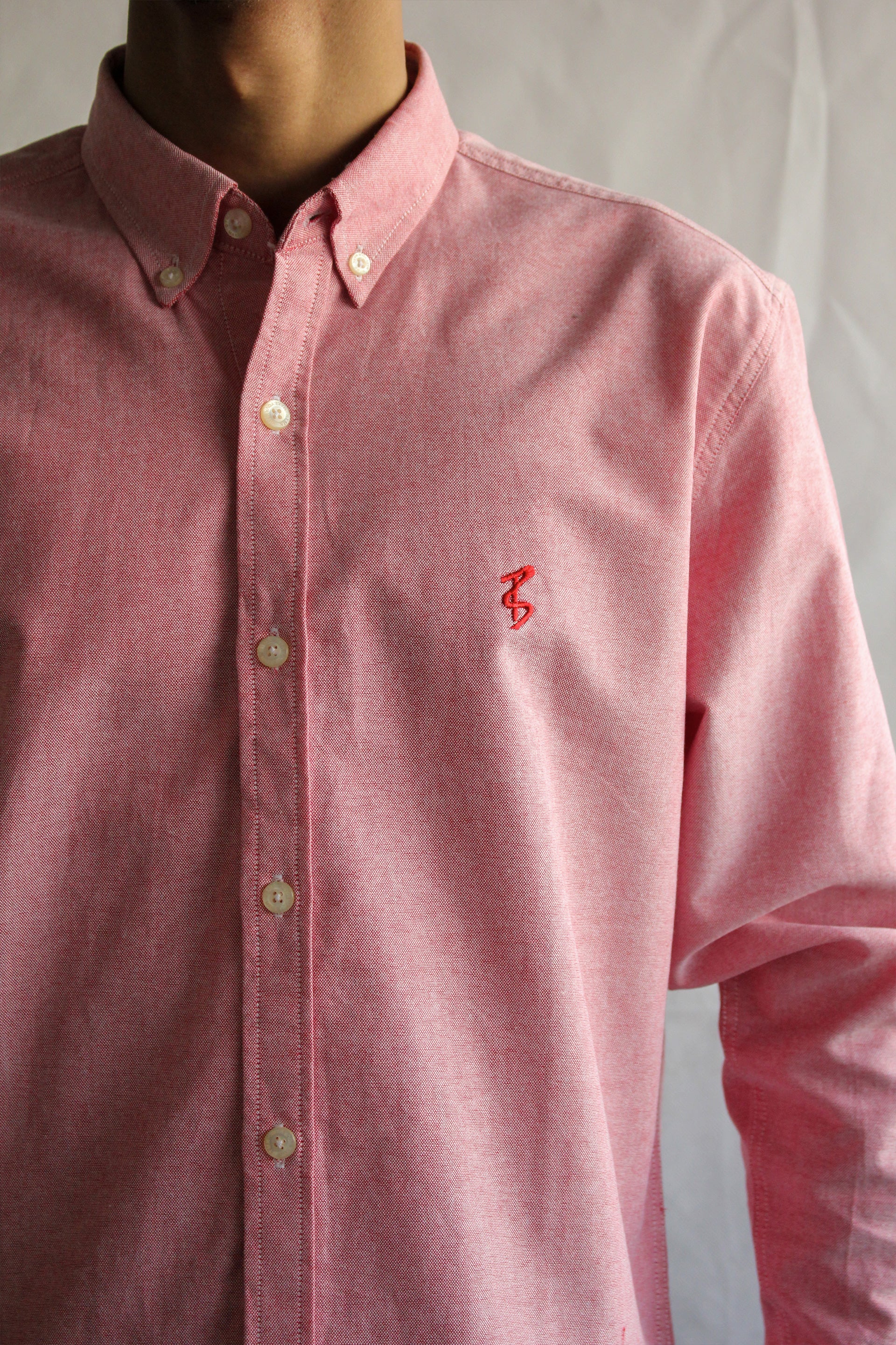 Coral Pink Oxford Button Down Shirt