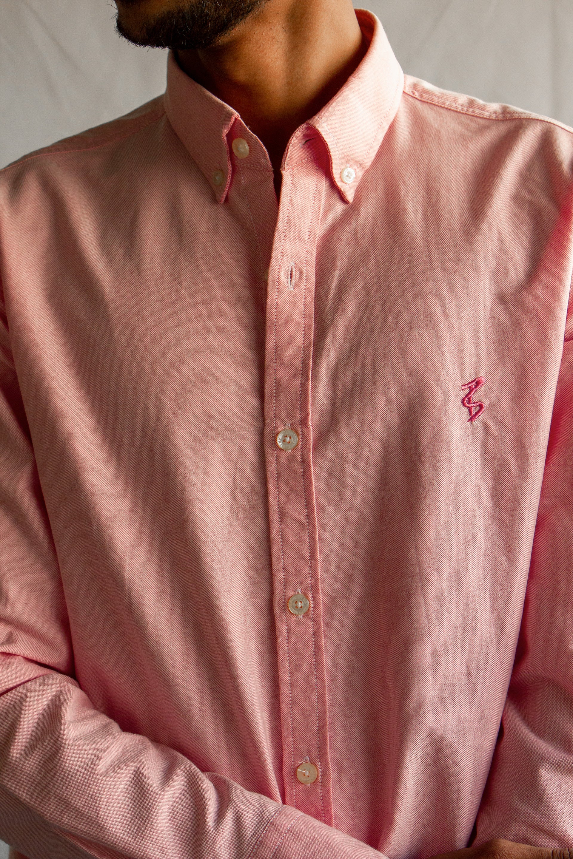 Light Pink Oxford Button Down Shirt
